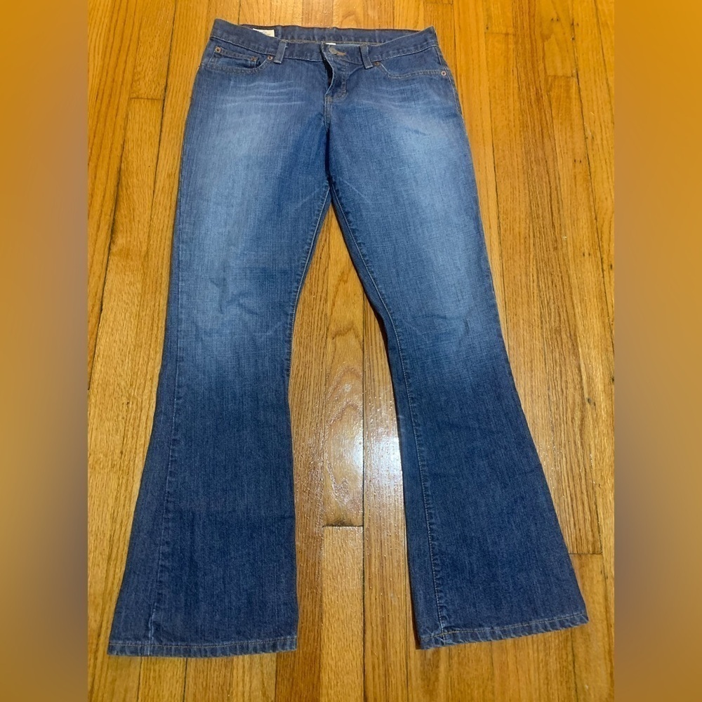ABERCROMBIE & FITCH Medium Wash Bootcut Jeans Button Fly SIZE 6R